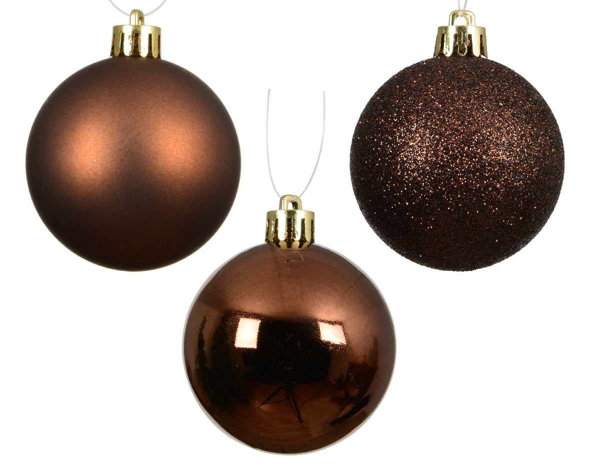 Espresso Bauble 6cm Tube OF 10