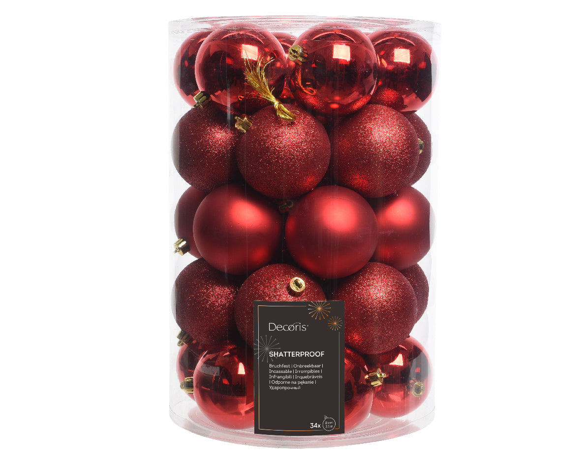 34 Bauble Kit (8cm) Party Perfetto