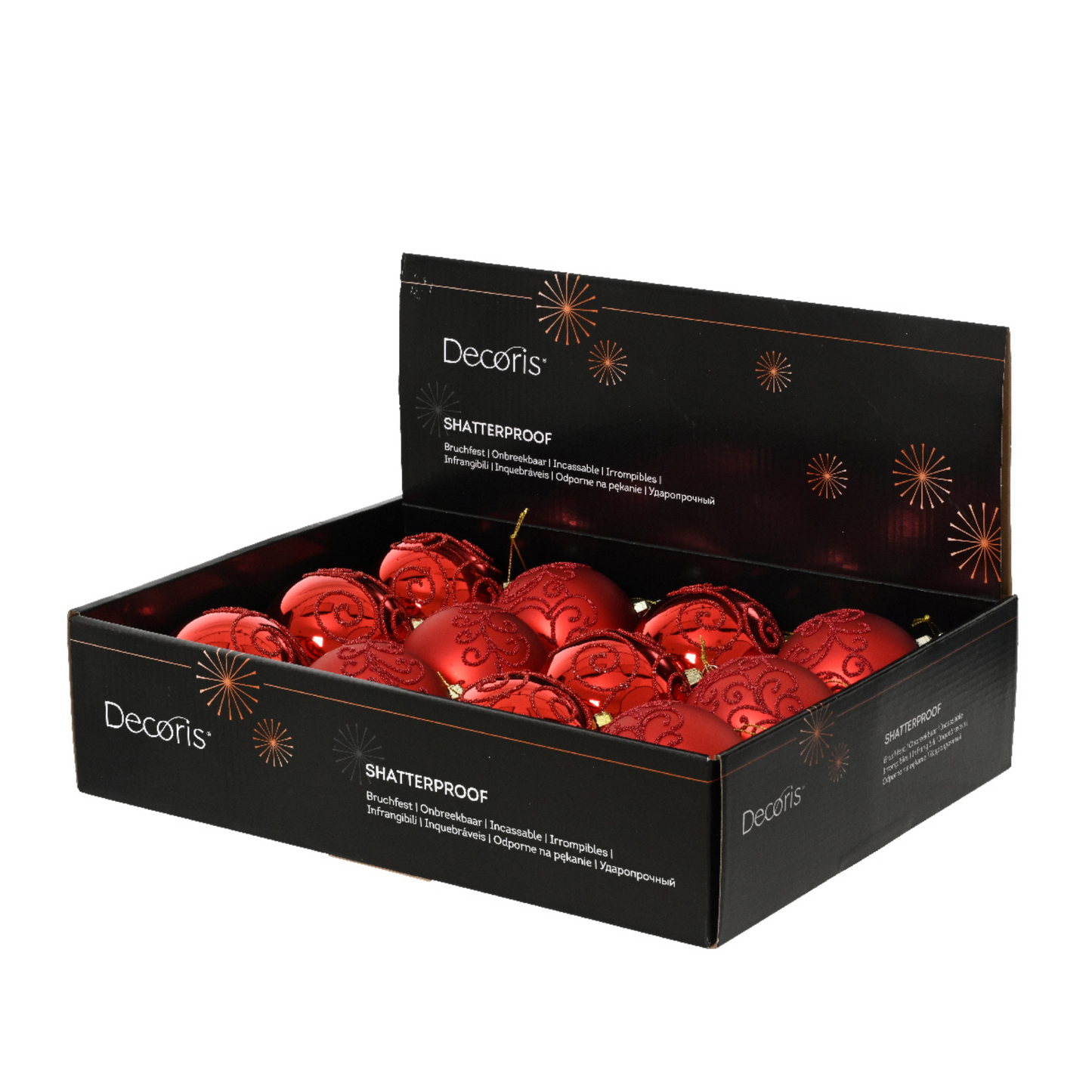 Ultra Shiny  - matt Bauble Pack of 12