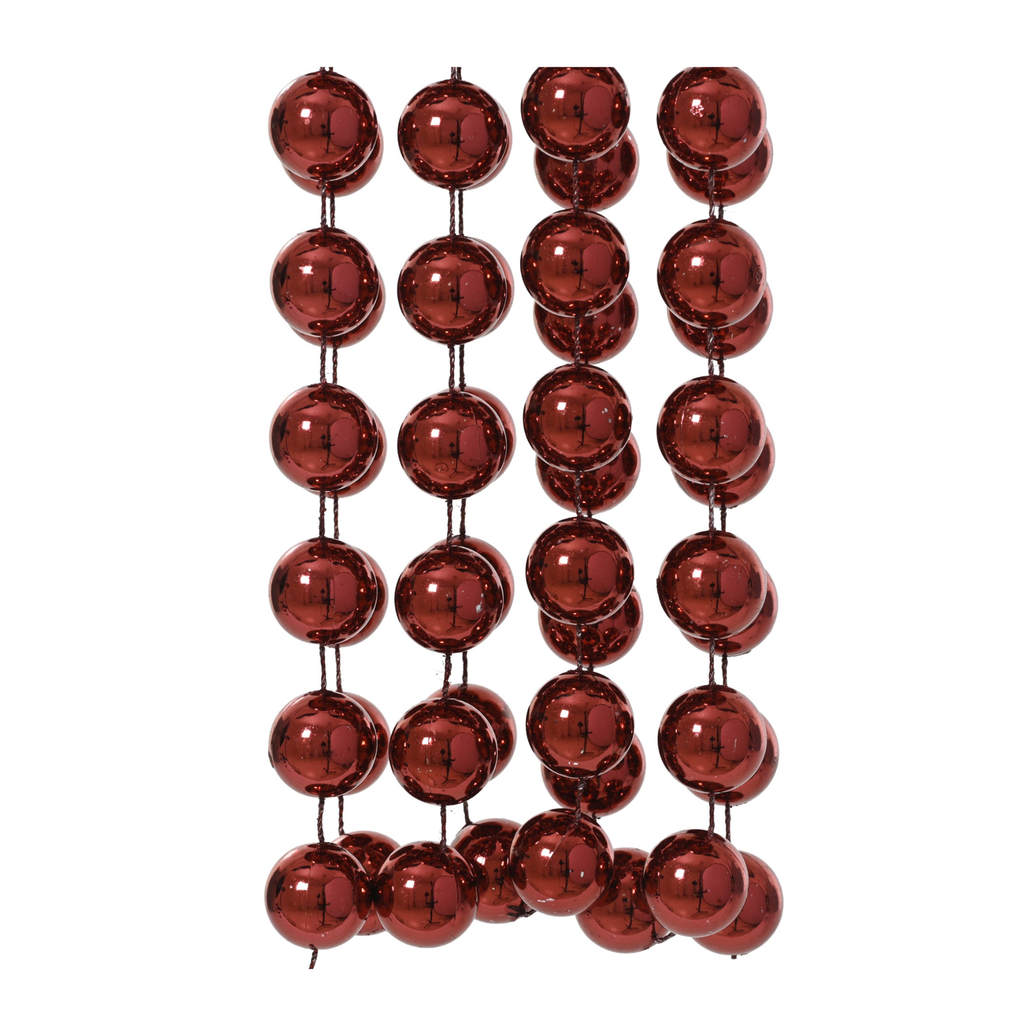 Christmas Oxblood Beads String 2.7mtr Party Perfetto