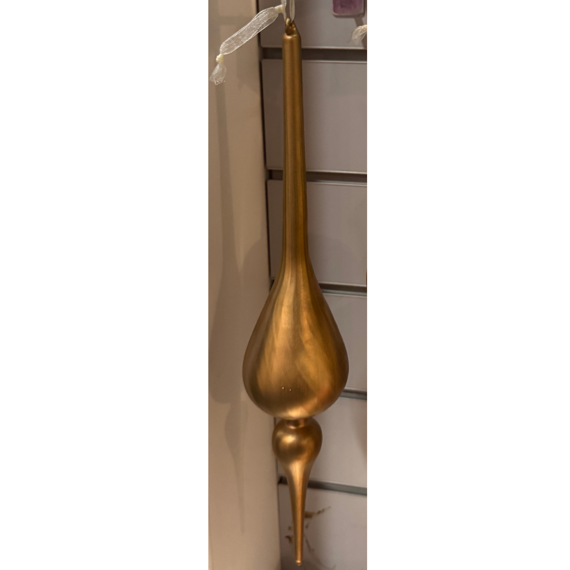 Golden Glass Large Finial Party Perfetto
