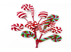 Red & White Spiral Lollipop PartyPerfetto