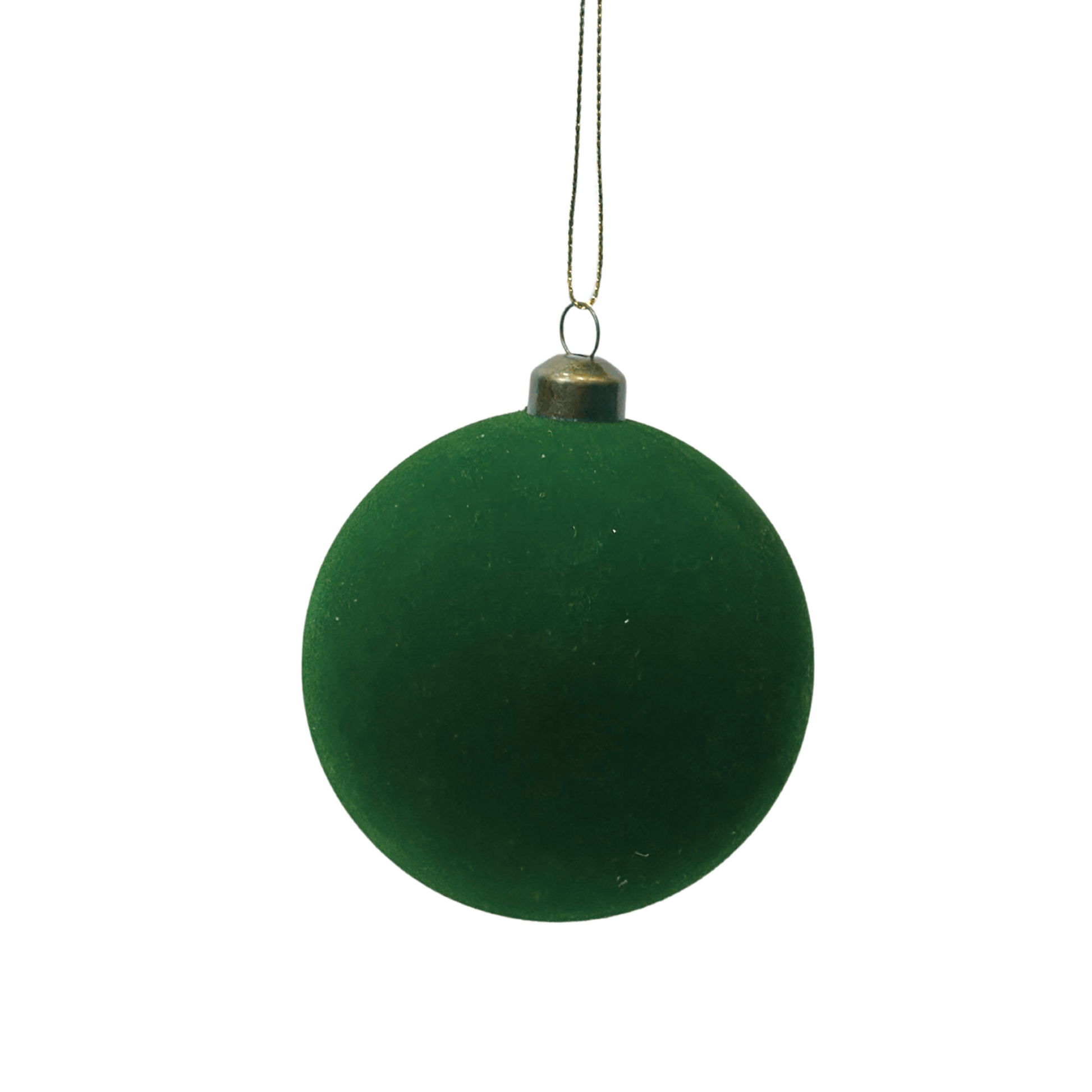 Green Flocked Baubles (Pack of 6) Party Perfetto