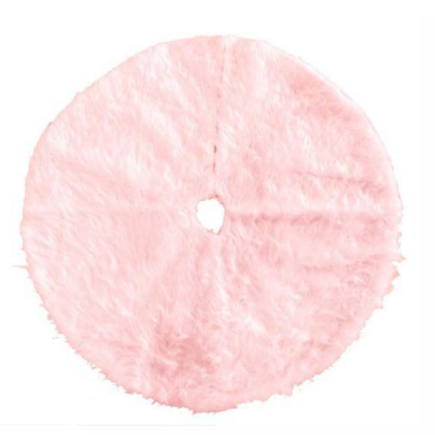 Pink Fur Tree skirt PartyPerfetto