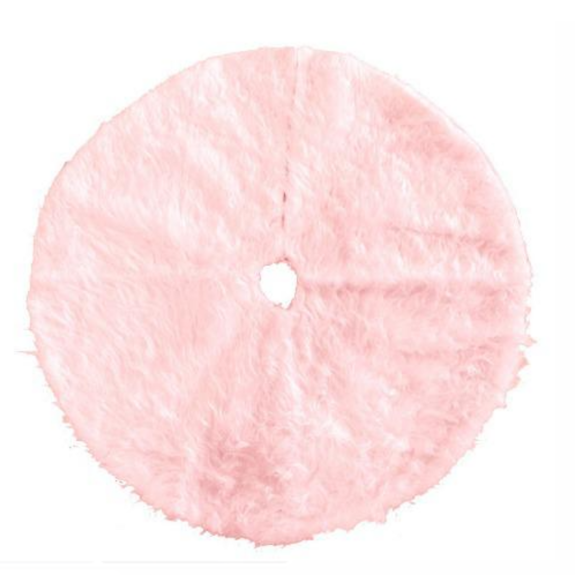 Pink Fur Tree skirt PartyPerfetto