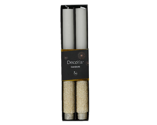 Glitter Wax Dinner candle (Pack of 2) (Copy) Party Perfetto