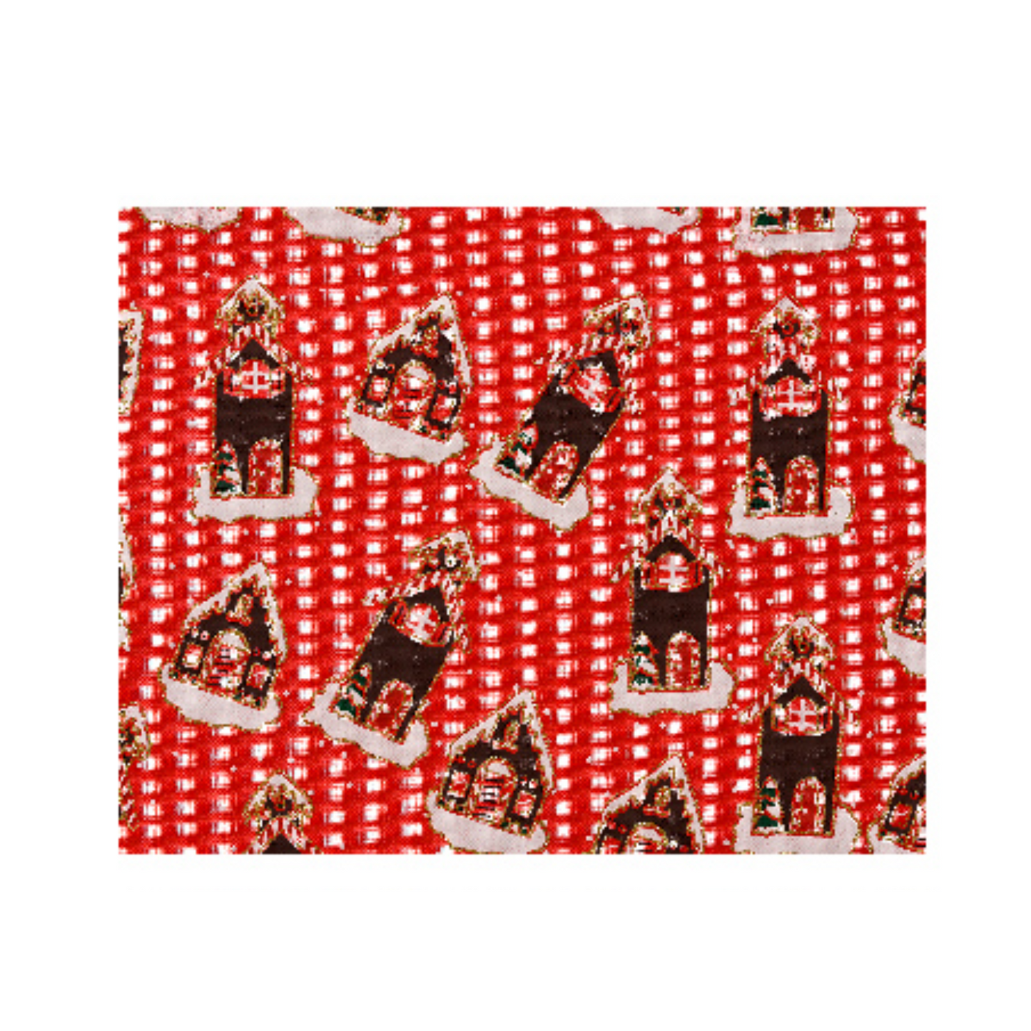 Gingerbread & Candy, House Printed  Decor Fabric 3 Design Opt. 1 Roll