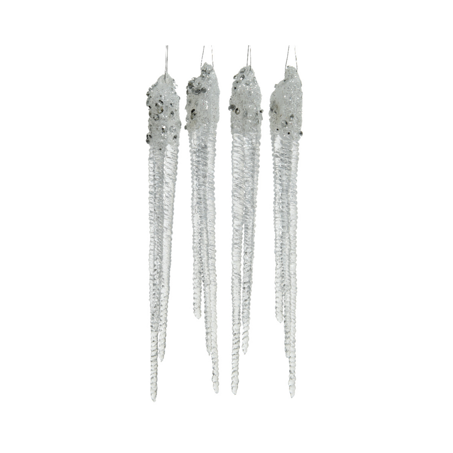 Icicle with Glitter Ornaments PartyPerfetto