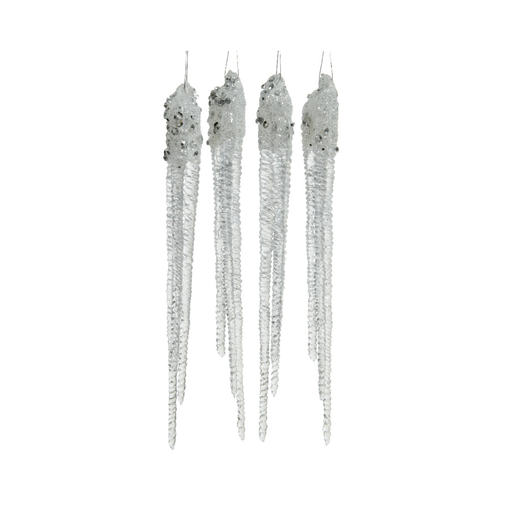 Icicle with Glitter Ornaments PartyPerfetto
