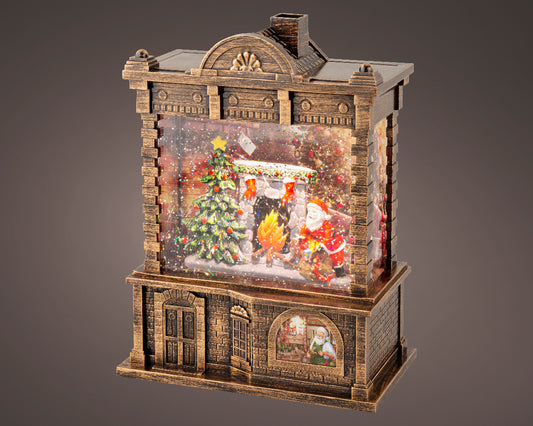 LED Water Spinner With Santa