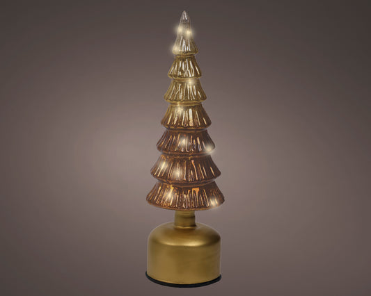Rotating Micro LED Tree (Red & Gold 33cm) (2Color Opt.)