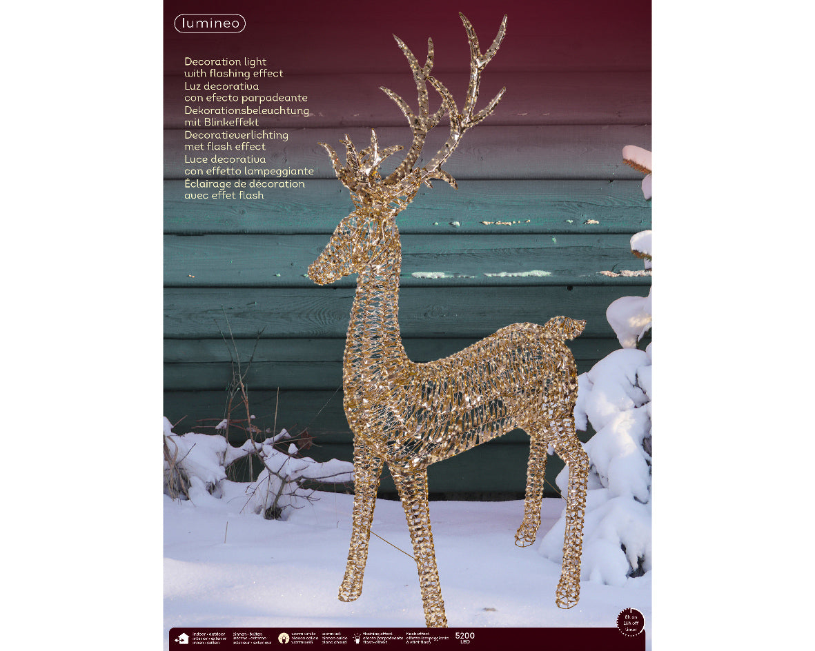 LED Reindeer Stag H .180cm