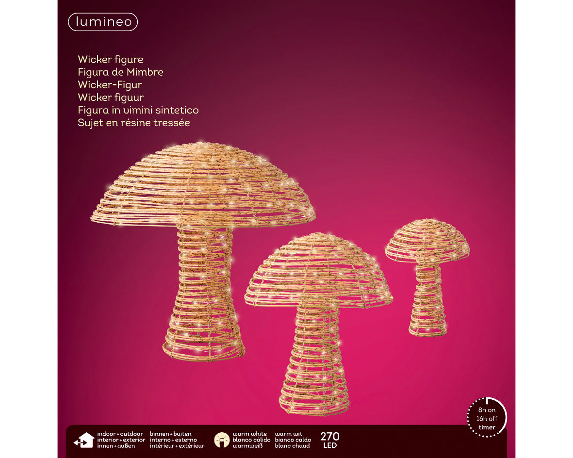 Micro LED Mushroom Pack of 3