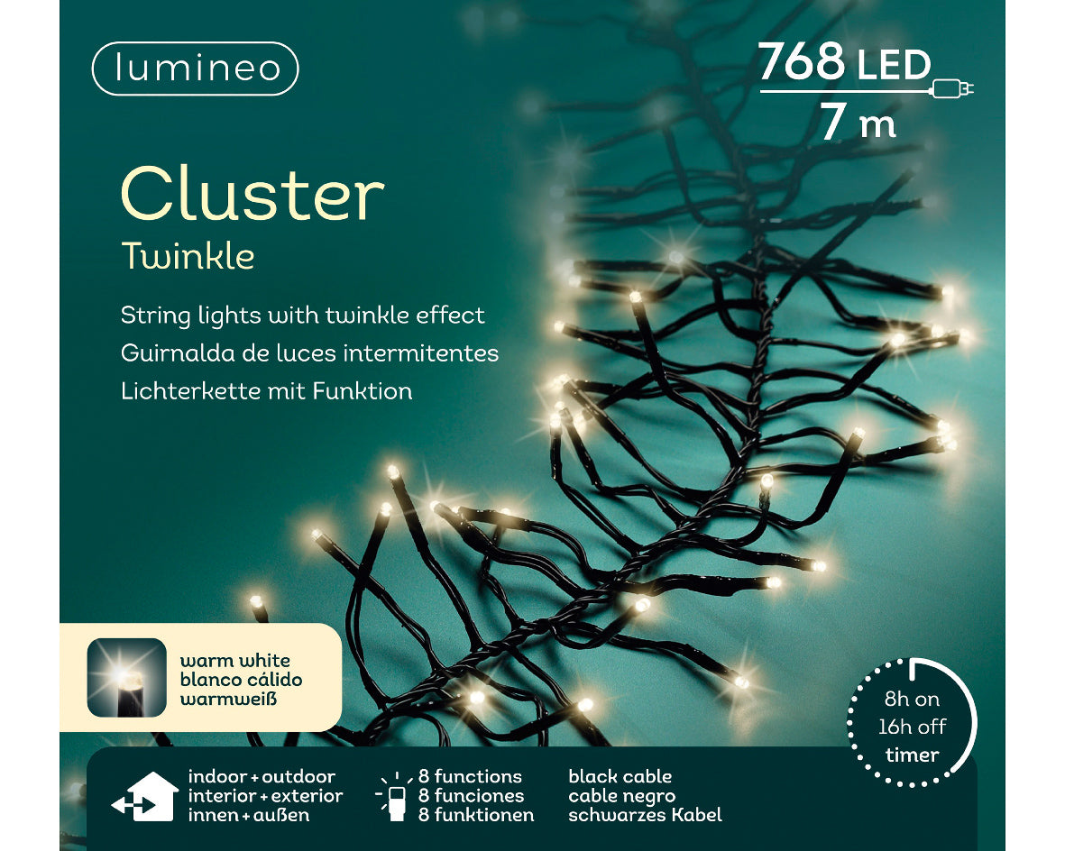 LED Twinkle Effect Cluster Light