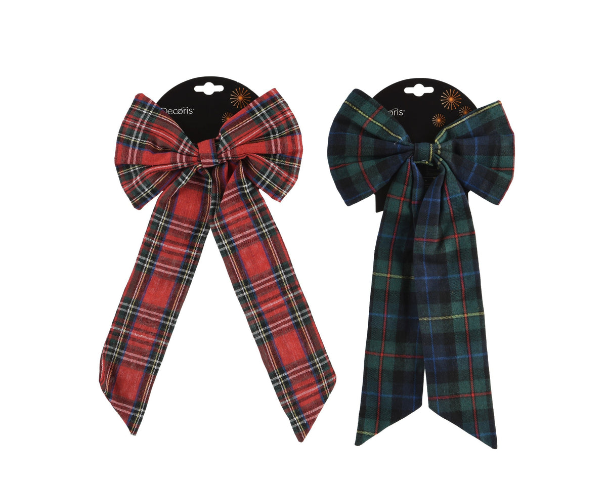 Checked Pattern Bow (Pack of 2) Party Perfetto
