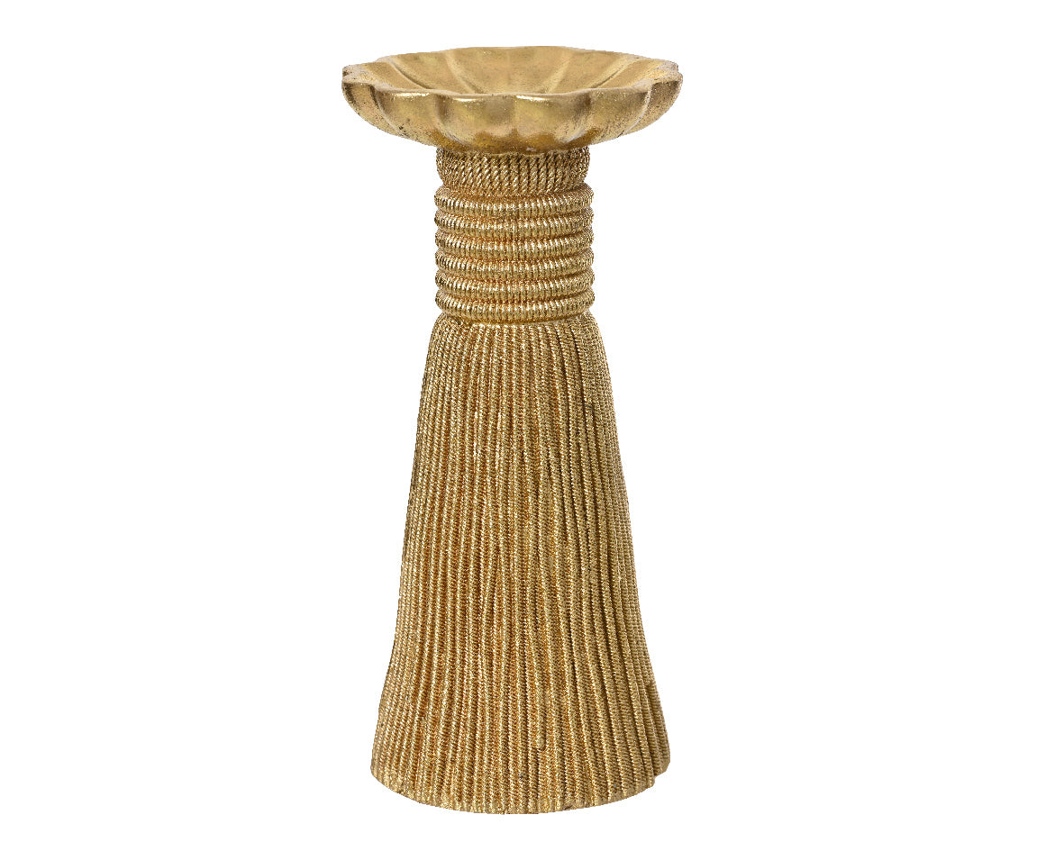 Golden Candle Holder