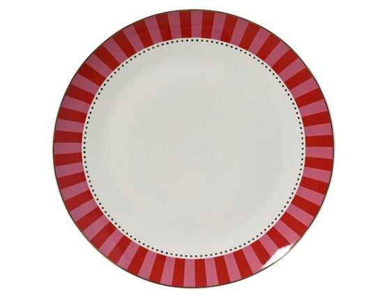 White & Red Plate