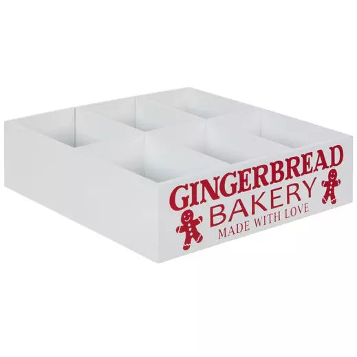 Gingerbread Bakery Wood Crate PartyPerfetto