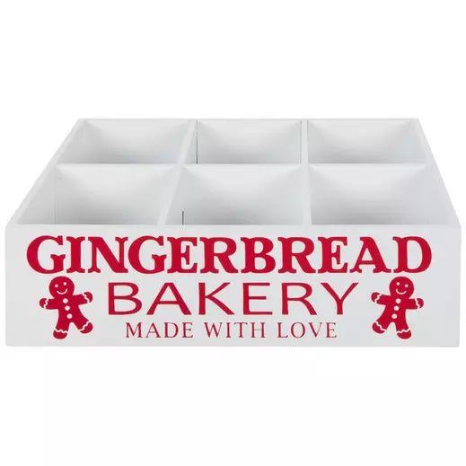 Gingerbread Bakery Wood Crate PartyPerfetto