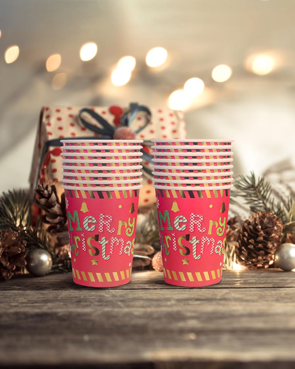 Merry Christmas Cups PartyPerfetto