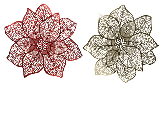Poinsettia Flower (Pack Of 2) Party Perfetto