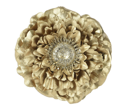 Zinnia Flower With Glitter Edge (dia10cm) Party Perfetto