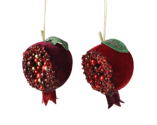 Fruit With  Glitter acrylic beads (Pack of 2)