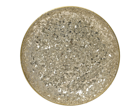 Glitter Golden Decor plate 2 Size Opt.