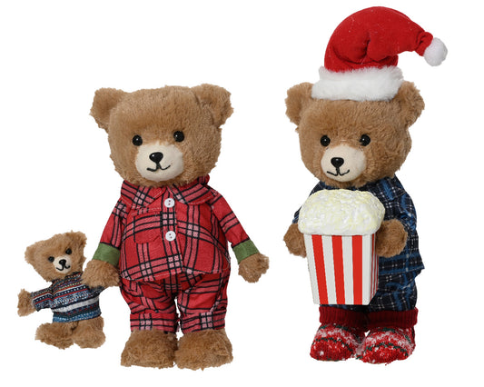 Bear  With Popcorn, & Plush Bear (Pack of 1)