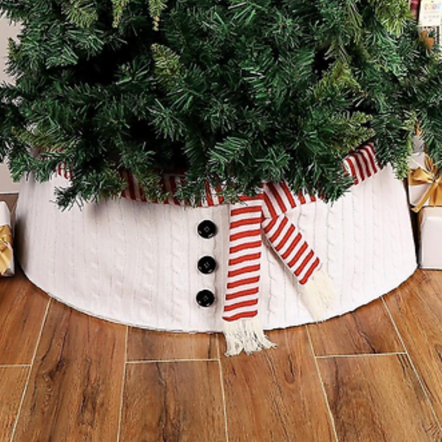 Snowman Tree Skirt PartyPerfetto