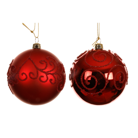 Ultra Shiny  - matt Bauble Pack of 12