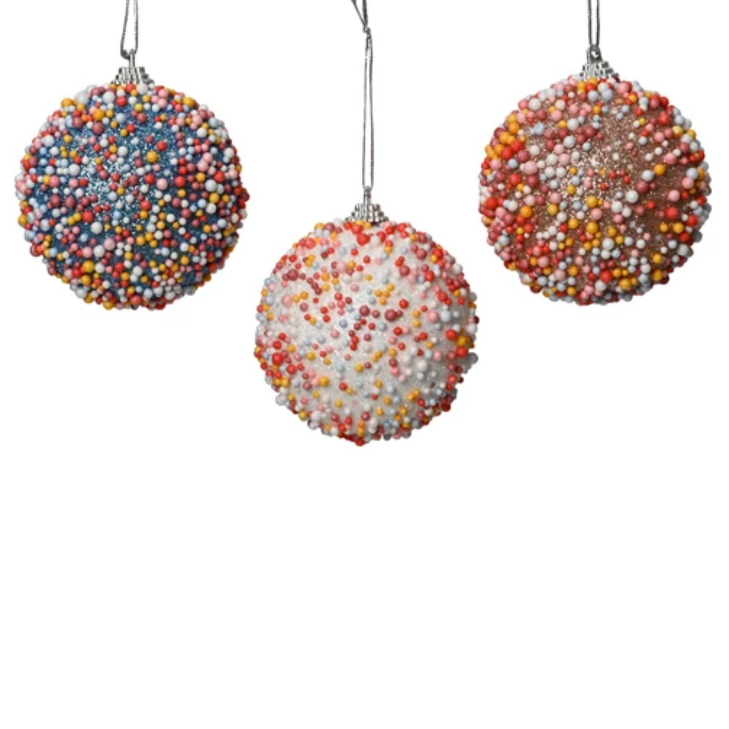 Glitter Mini Ball Ornament (Pack of 3) PartyPerfetto