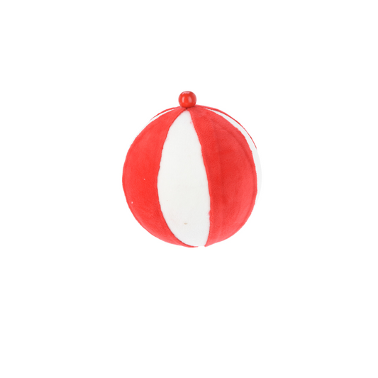Red & White Bauble (15 cm) PartyPerfetto