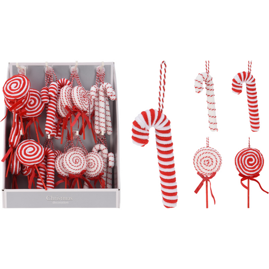 Hanging  Christmas Candy Ornaments Pack of 4 PartyPerfetto