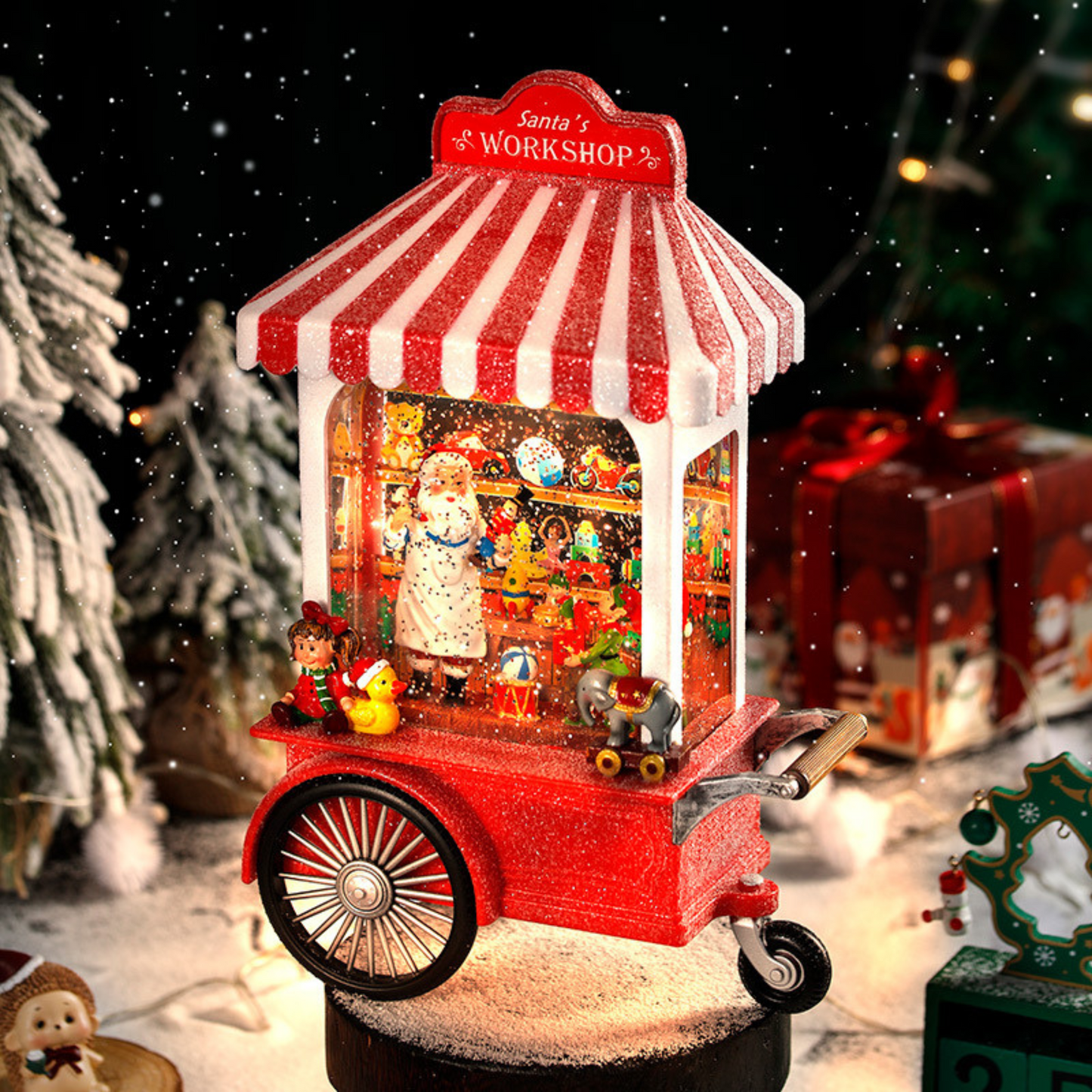 Cart Snow Globe PartyPerfetto