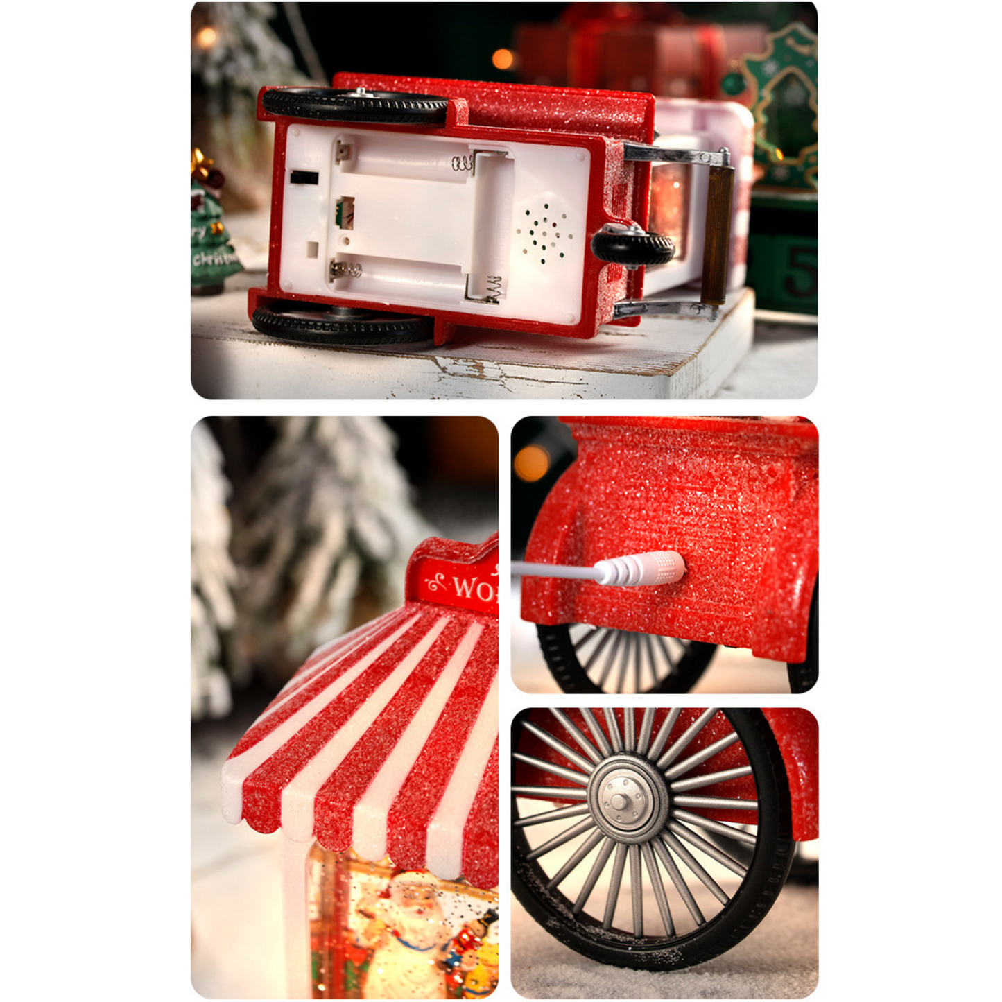 Cart Snow Globe PartyPerfetto