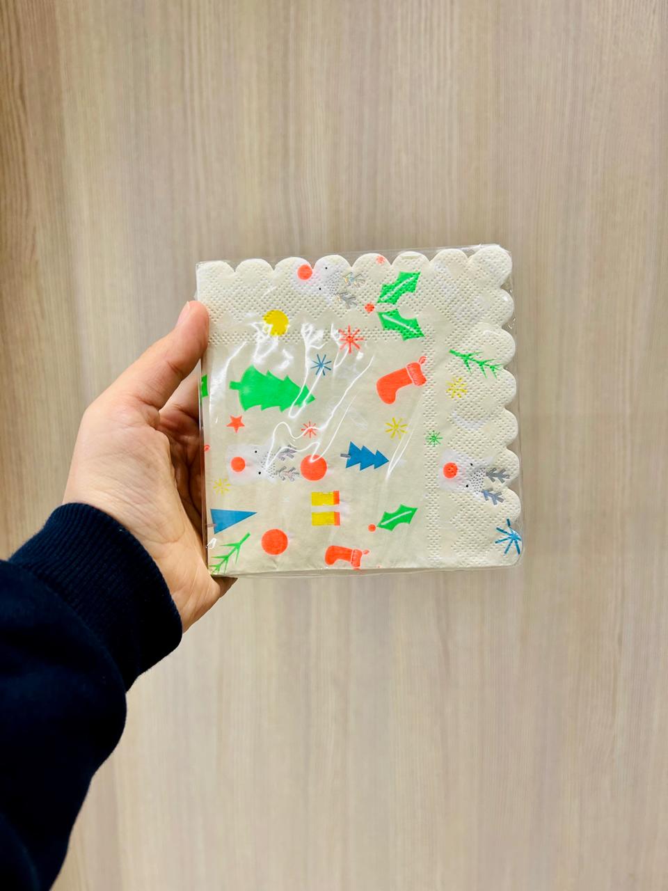 Christmas Iridescent Napkins( Pack of 16) PartyPerfetto