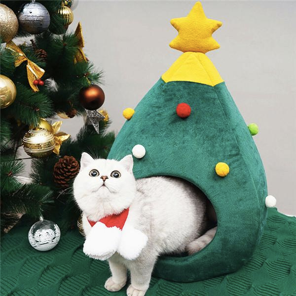 Christmas Tree Pet Bed Party Perfetto