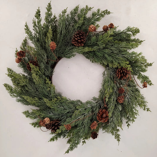 Cypress Pinecone Wreath - Large (61 cm) PartyPerfetto