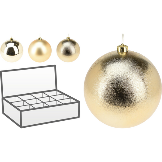 Champagne Gold X Mas Bauble (M) PartyPerfetto