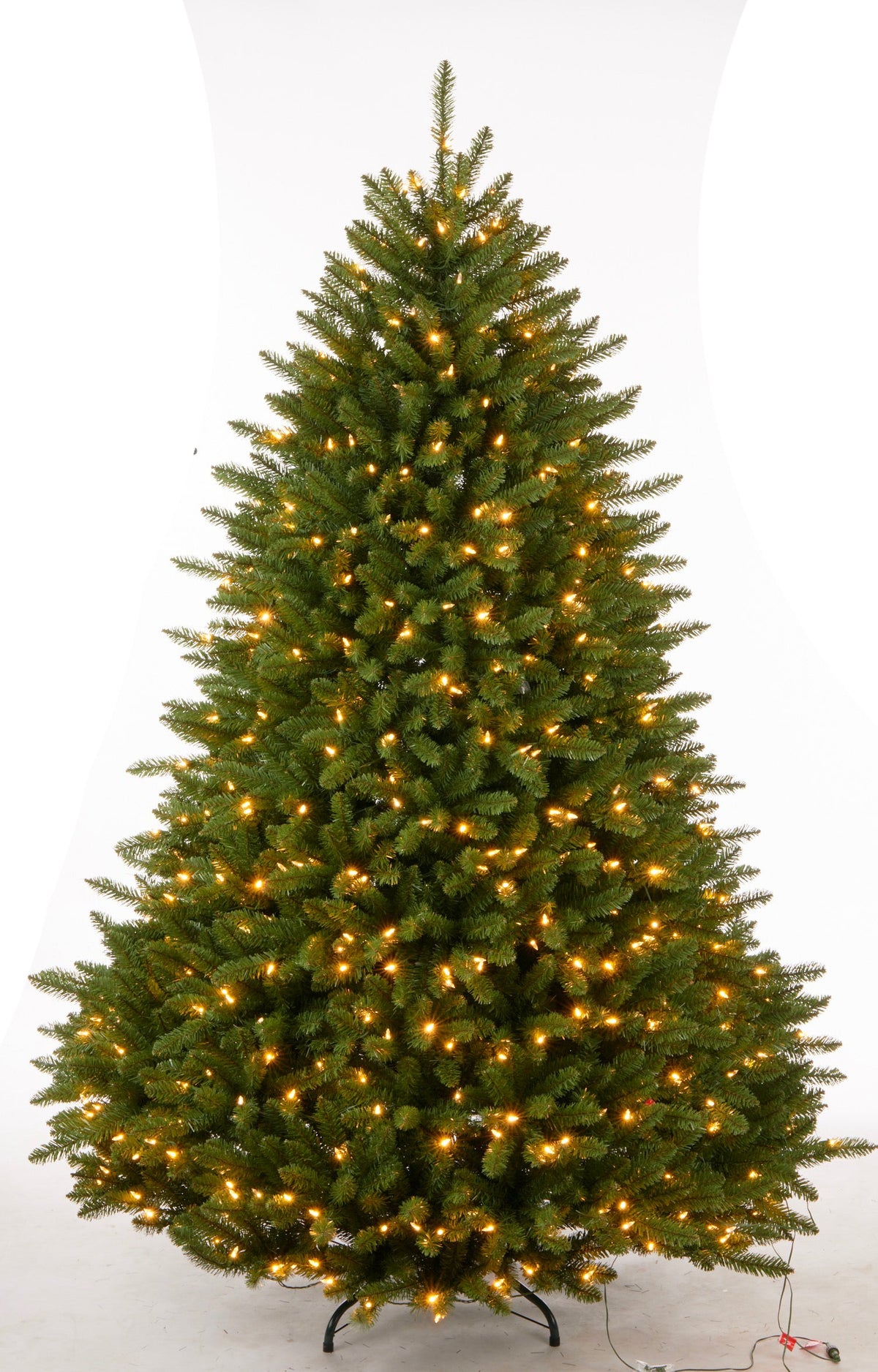 Pre Lit PVC Green Tree (7 ft) PartyPerfetto
