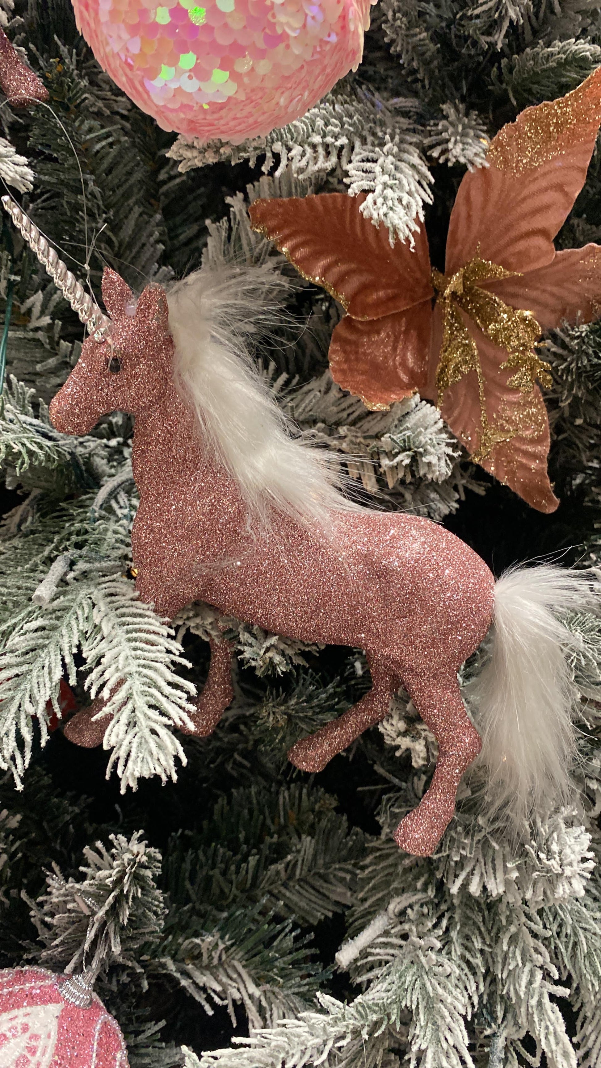 Unicorn Christmas Tree Ornament PartyPerfetto