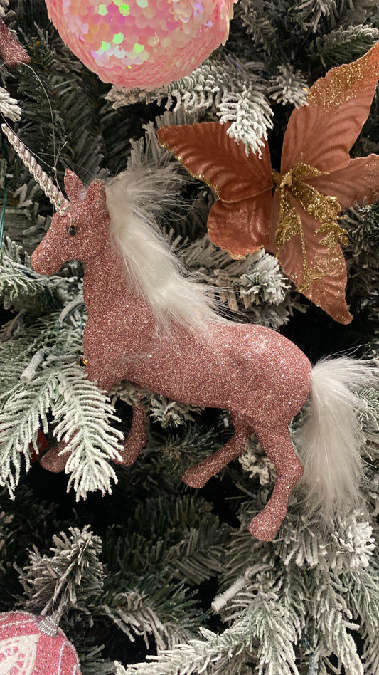 Unicorn Christmas Tree Ornament PartyPerfetto