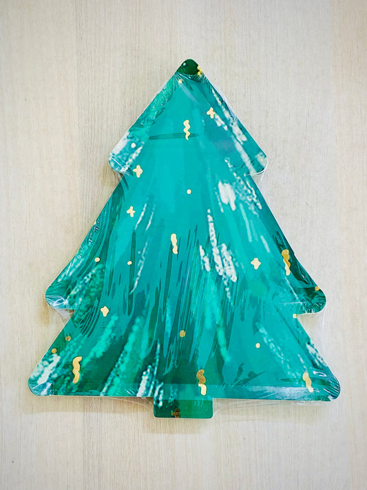 Christmas Tree Shaped Plate PartyPerfetto