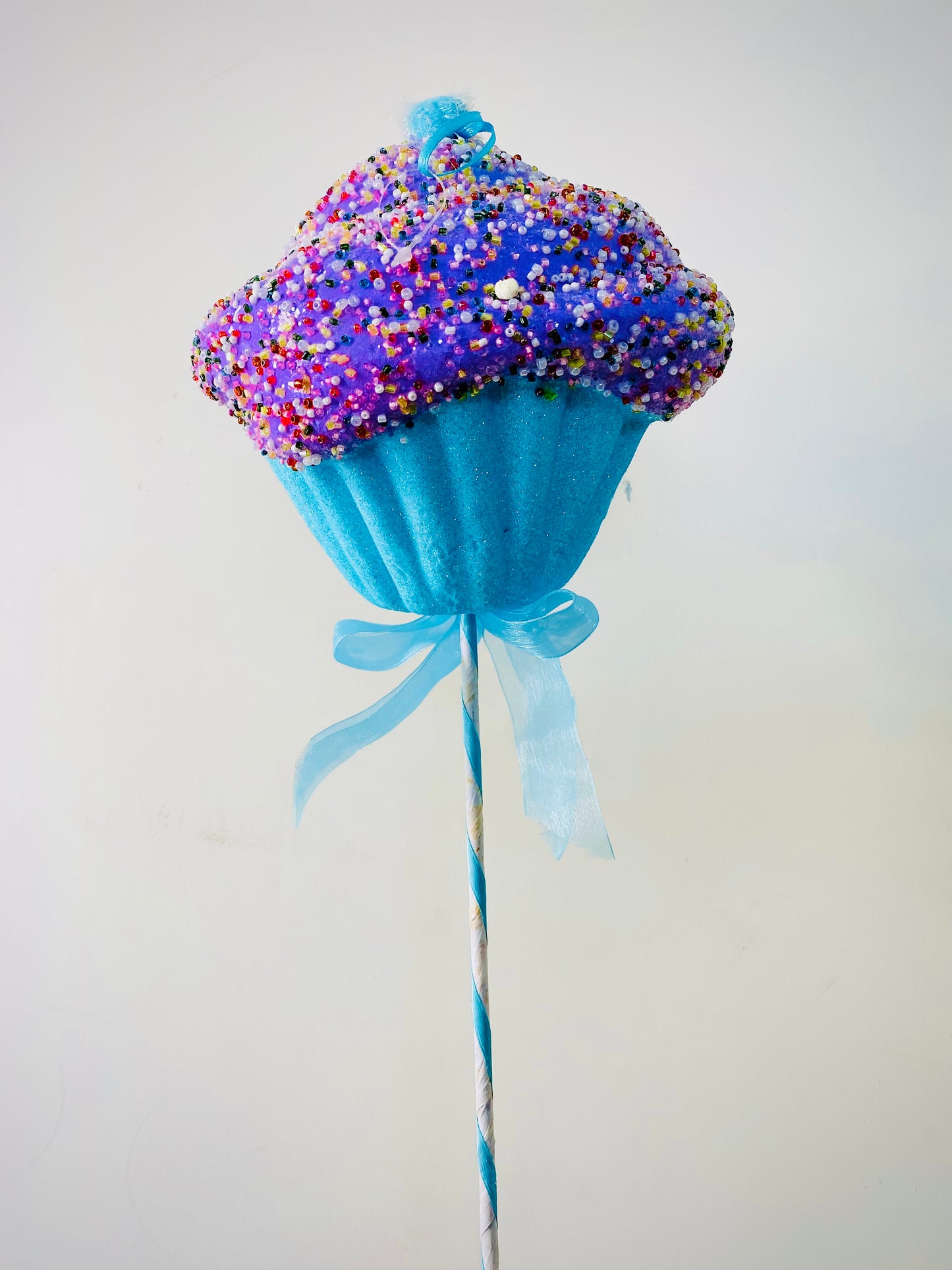 Blue Cupcake Pick PartyPerfetto