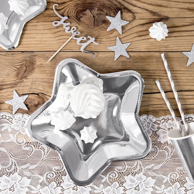 Shiny Star Plates PartyPerfetto