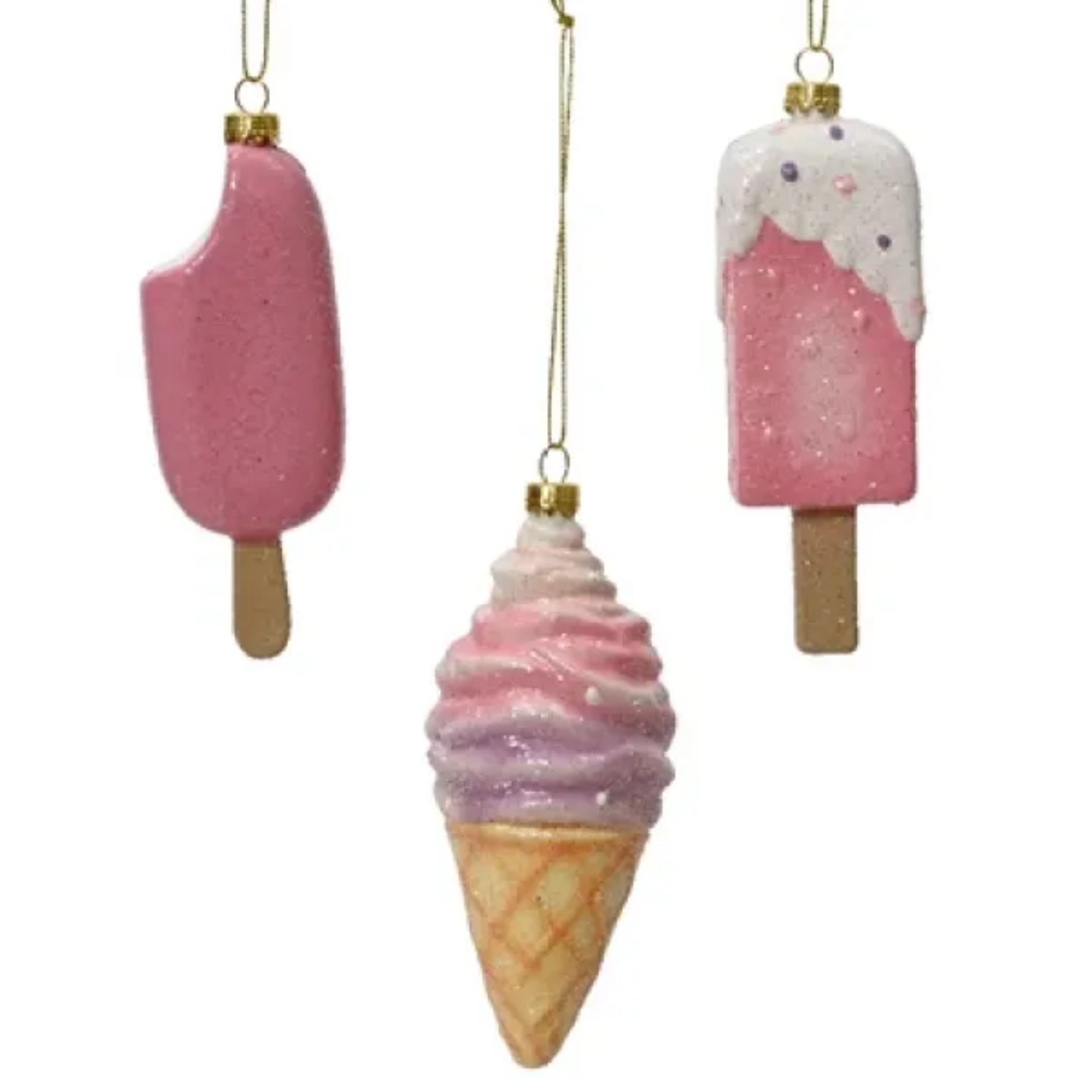 Ice Cream Ornament (Pack of 3) PartyPerfetto