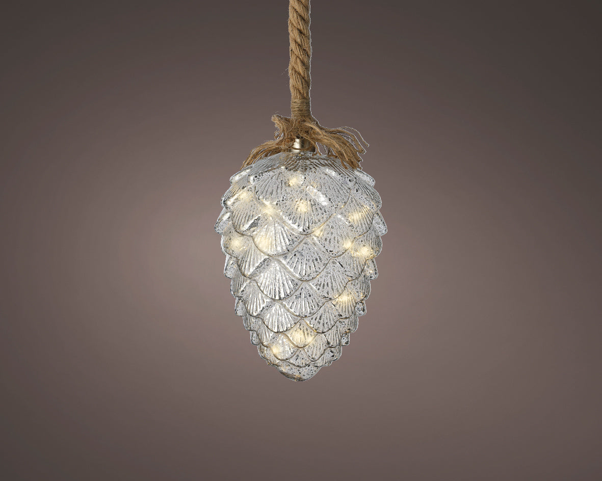 LED Pinecone Light with Rope