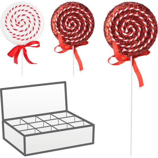 Hanging Xmas Lollipop (26 cm) Pack of 2 PartyPerfetto