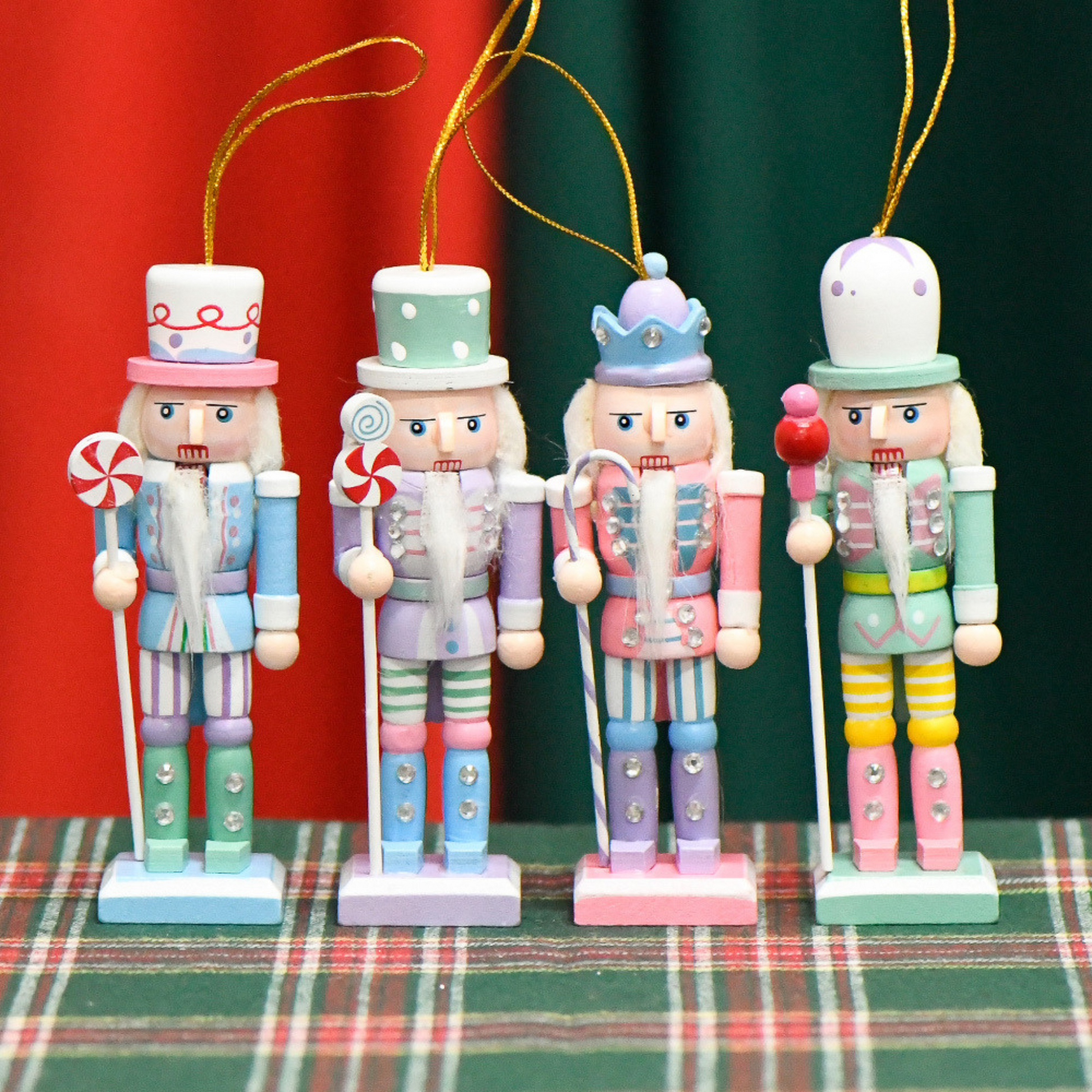 Nutcracker Ornament Pastel (Pack of 4) PartyPerfetto